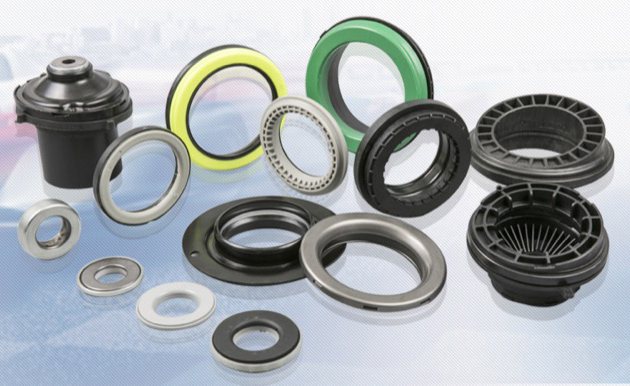 TS Bearings range of strut mount bearings, flat bearings and spring seats